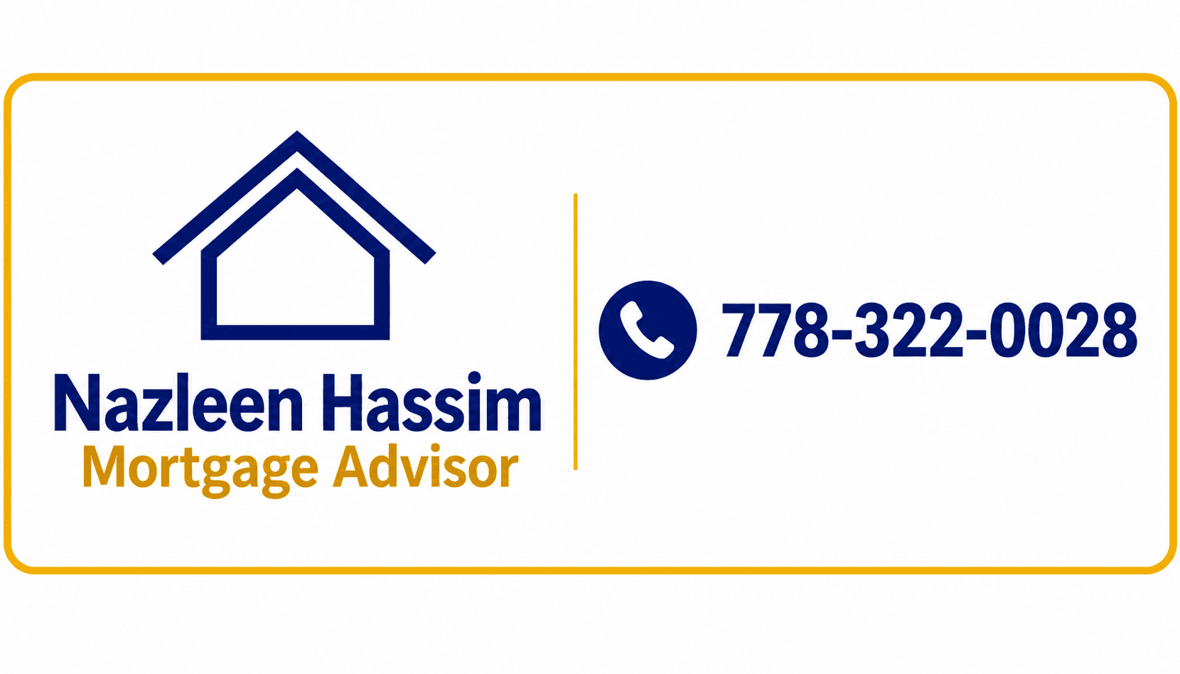 Our proud sponsor: Nazleen Hassim, Mortgage Advisor